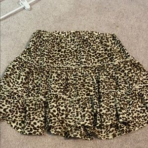 SHEIN cheetah skirt